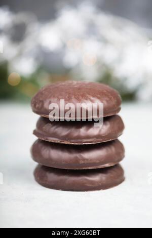 Pain d'épice Nurnberg elisen, bonbons de noël traditionnels allemands Banque D'Images