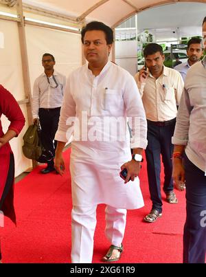 Mumbai, Inde. 06 juillet 2024. MUMBAI, INDE - 3 JUILLET : le chef du Congrès Amit Deshmukh est arrivé à Vidhan Bhavan pendant la mousson de l'Assemblée du Maharashtra, le 3 juillet 2024 à Mumbai, en Inde. (Photo de Bhushan Koyande/Hindustan Times/Sipa USA ) crédit : Sipa USA/Alamy Live News Banque D'Images