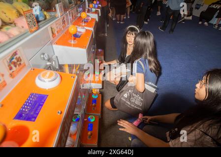 Los Angeles, Californie, États-Unis. 5 juillet 2024. Anime Expo Schedule 2024 au centre des congrès de Los Angeles. (Crédit image : © Alberto Sibaja/Pacific Press via ZUMA Press Wire) USAGE ÉDITORIAL SEULEMENT! Non destiné à UN USAGE commercial ! Banque D'Images