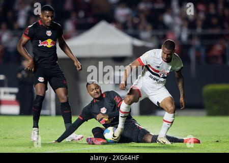 Sao Paulo, Brésil. 06 juillet 2024. Football Football - Championnat brésilien - São Paulo v Red Bull Bragantino - stade Morumbi. Joueurs pendant le match crédit : Vilmar Bannach/Alamy Live News Banque D'Images