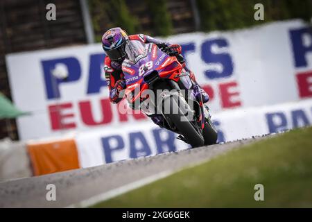 Hohenstein Ernstthal, Allemagne. 06 juillet 2024. Qualification pour le MotoGP Liqui Moly Motorrad Grand Prix Deutschland sur le circuit de Sachsenring. 06 juillet 2024 en photo : Jorge Martin Clasificacion del Gran Premio Liqui Moly Motorrad de MotoGP de Alemania en el Circuito de Sachsenring, 06 de Julio de 2024 POOL/ MotoGP.com/Cordon les images de presse seront à usage éditorial exclusif. Crédit obligatoire : © MotoGP.com crédit : CORDON PRESS/Alamy Live News Banque D'Images