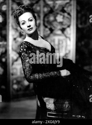 MARGARET LOCKWOOD vers 1947 Portrait publicité pour J. Arthur Rank Organisation Ltd. Banque D'Images