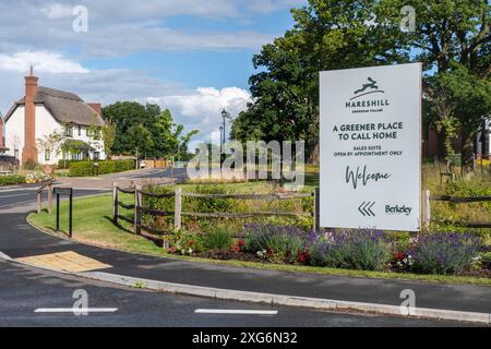 Hareshill, un nouveau développement de logements à Crookham Village, Hampshire, Angleterre, Royaume-Uni Banque D'Images