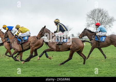 Courses de Wincanton 8 janvier 2022 - course 1 Banque D'Images