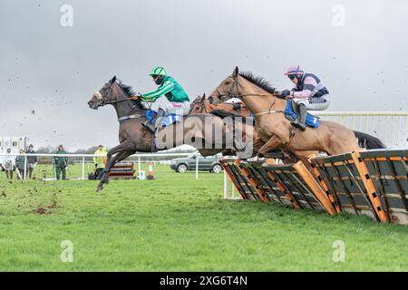 Deuxième course à Wincanton le 8 janvier 2022 Banque D'Images