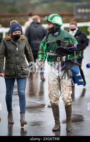 Deuxième course à Wincanton le 8 janvier 2022 Banque D'Images