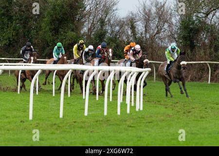 Troisième course à Wincanton, le 8 janvier 2022 Banque D'Images