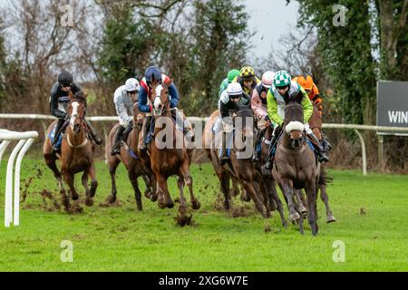 Troisième course à Wincanton, le 8 janvier 2022 Banque D'Images