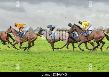 Troisième course à Wincanton, le 8 janvier 2022 Banque D'Images