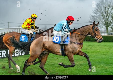 Cinquième course à Wincanton, le 8 janvier 2022 Banque D'Images