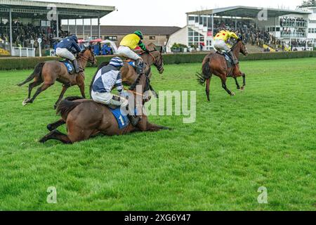 Cinquième course à Wincanton, le 8 janvier 2022 Banque D'Images