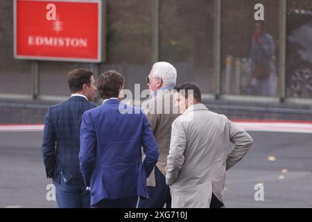 Londres 7 juillet 2024 Lawrence S. Stroll Président exécutif d'Aston Martin s'envole de Londres pour regarder la course de formule 1 Grand Prix de Grande-Bretagne crédit : Anfisa Polyushkevych/Alamy Live News Banque D'Images