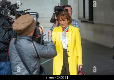 Londres, Angleterre, Royaume-Uni. 7 juillet 2024. VICTORIA ATKINS quitte la BBC après être apparue dimanche avec Laura Kuenssberg show. (Crédit image : © Tayfun Salci/ZUMA Press Wire) USAGE ÉDITORIAL SEULEMENT! Non destiné à UN USAGE commercial ! Banque D'Images