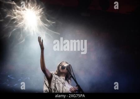 Roskilde, Danemark. 06 juillet 2024. Le chanteur britannique PJ Harvey se produit au Roskilde Festival le samedi 6 juillet 2024. (Photo : Helle Arensbak/Ritzau Scanpix) crédit : Ritzau/Alamy Live News Banque D'Images