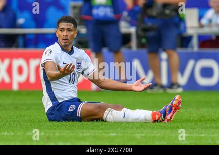 Düsseldorf, Allemagne. 6 juillet 2024,06 Juil 2024 - Angleterre v Suisse - Championnats de l'UEFA Euro 2024 - quart de finale - Düsseldorf. Jude Bellingham en action contre la Suisse. Image : Mark pain / Alamy Live News Banque D'Images