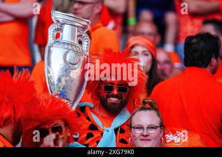 Fan von Niederlande GER, Niederlande v. Tuerkei, Fussball Europameisterschaft, UEFA Euro 2024, Viertelfinale, 06.07.2024 Foto : Eibner-Pressefoto/Marcel von Fehrn Banque D'Images