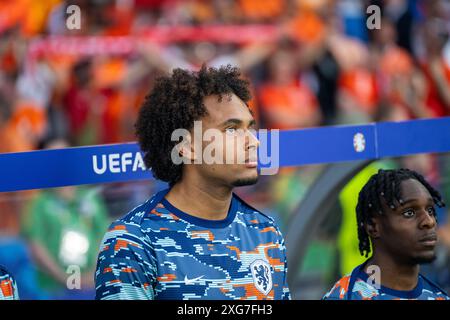 Berlin, Allemagne. 06 juillet 2024. Joshua Zirkzee, des pays-Bas, vu lors du match de quart de finale de l'UEFA Euro 2024 entre les pays-Bas et Turkiye à l'Olympiastadion à Berlin. Crédit : Gonzales photo/Alamy Live News Banque D'Images