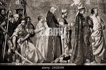 Chlodovechus Chlodwig, Clovis, I., Chlodowech, 466-511, Roi des Francs de la dynastie mérovingienne Banque D'Images