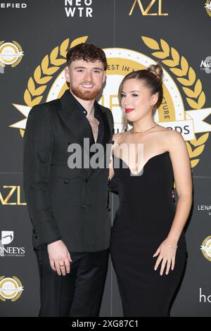 Matty Lee assiste aux National film Awards au Porchester Hall de Londres. Banque D'Images