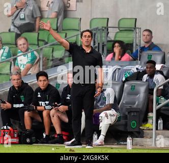 Austin, Texas, États-Unis. 6 juillet 2024. Josh Wolff, entraîneur-chef de l'Austin FC, lors d'un match de football de la Major League le 6 juillet 2024 à Austin. Austin FC a gagné, 2-1. (Crédit image : © Scott Coleman/ZUMA Press Wire) USAGE ÉDITORIAL SEULEMENT! Non destiné à UN USAGE commercial ! Banque D'Images