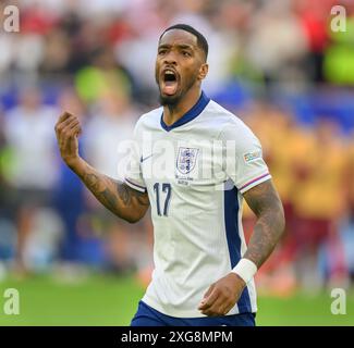 06 juil. 2024 - Angleterre v Suisse - Championnats de l'UEFA Euro 2024 - quart de finale - Düsseldorf. Ivan Toney réagit à marquer son penalty lors de la fusillade contre la Suisse. Image : Mark pain / Alamy Live News Banque D'Images