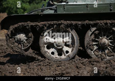 Char soviétique T34/85 de la seconde Guerre mondiale Banque D'Images