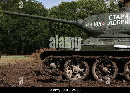 Char soviétique T34/85 de la seconde Guerre mondiale Banque D'Images