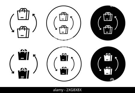 Collection de logos vectoriels C2C pour l'interface utilisateur de l'application Web Illustration de Vecteur