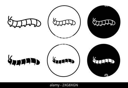 Collection de jeu de logo de vecteur d'icône Caterpillar pour l'interface utilisateur de l'application Web Illustration de Vecteur