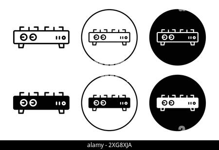 Collection de logo vectoriel d'icône de gaz de cuisson pour l'interface utilisateur de l'application Web Illustration de Vecteur