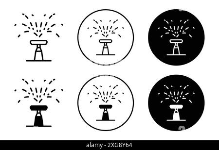 Collection de logo vectoriel d'icône d'irrigation pour l'interface utilisateur de l'application Web Illustration de Vecteur