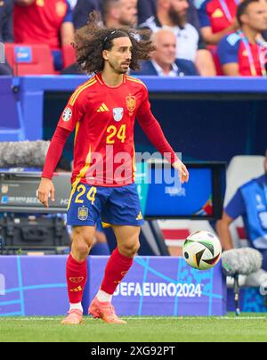 Marc Cucurella, 24 ESP dans le match quart de finale ALLEMAGNE, Espagne. , . Le 5 juillet 2024 à Stuttgart, Allemagne. Photographe : ddp images/STAR-images crédit : ddp Media GmbH/Alamy Live News Banque D'Images