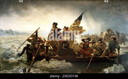 Emanuel Leutze, Washington Crossing the Delaware, 1851, Metropolitan Museum of Art, New York Banque D'Images