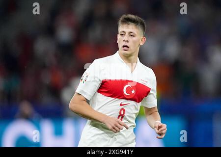 Berlin, Allemagne. 06 juillet 2024. Arda Guler de Turkiye vu lors du match de l'UEFA EURO 2024 entre les pays-Bas et Turkiye à Olimpiastadion. Score final : temps plein, pays-Bas 2:1 Turkiye (photo de Grzegorz Wajda/SOPA images/Sipa USA) crédit : Sipa USA/Alamy Live News Banque D'Images