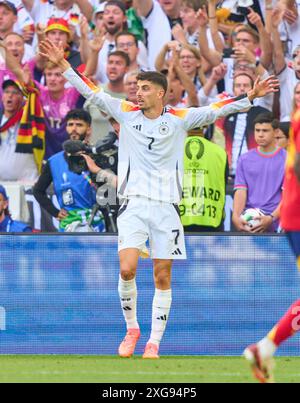 Kai Havertz, DFB 7 dans le match quart de finale ALLEMAGNE, Espagne. , . Le 5 juillet 2024 à Stuttgart, Allemagne. Photographe : ddp images/STAR-images crédit : ddp Media GmbH/Alamy Live News Banque D'Images