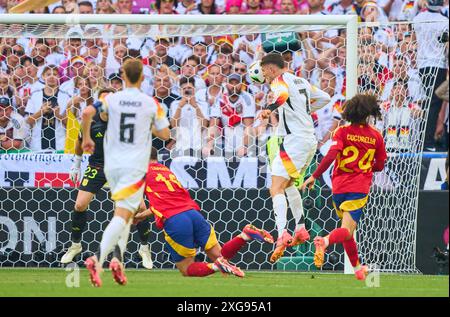 Kai Havertz, DFB 7 chance de but dans le match quart de finale ALLEMAGNE, Espagne. , . Le 5 juillet 2024 à Stuttgart, Allemagne. Photographe : ddp images/STAR-images crédit : ddp Media GmbH/Alamy Live News Banque D'Images