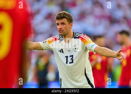 Thomas Mueller, Mueller, DFB 13 dans le match quart de finale ALLEMAGNE, Espagne. , . Le 5 juillet 2024 à Stuttgart, Allemagne. Photographe : ddp images/STAR-images crédit : ddp Media GmbH/Alamy Live News Banque D'Images