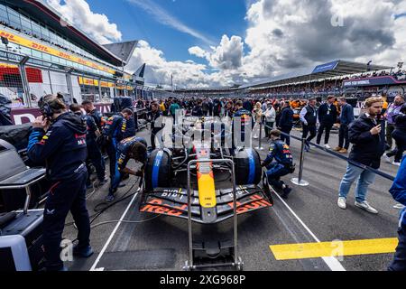 Silverstone, Royaume-Uni. 07 juillet 2024. Max Verstappen (NED) - Oracle Red Bull Racing - Red Bull RB20 - Honda RBPT lors de la course le jour 4, dimanche 7 juillet 2024 du Grand prix de formule 1 qatar Airways british 2024, prévu sur le circuit de silverstone du 5 au 7 juillet, 2024 crédit : Alessio de Marco/Alamy Live News Banque D'Images