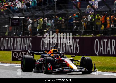 Silverstone, Royaume-Uni. 07 juillet 2024. Max Verstappen (NED) - Oracle Red Bull Racing - Red Bull RB20 - Honda RBPT lors de la course le jour 4, dimanche 7 juillet 2024 du Grand prix de formule 1 qatar Airways british 2024, prévu sur le circuit de silverstone du 5 au 7 juillet, 2024 crédit : Alessio de Marco/Alamy Live News Banque D'Images