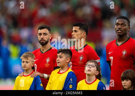 Hambourg, Allemagne. 05 juillet 2024. Joao Cancelo (20 ans) du Portugal vu lors du match de quart de finale de l'UEFA Euro 2024 entre le Portugal et la France au Volksparkstadion à Hambourg. Banque D'Images