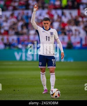 Dusseldorf, Allemagne. 06 juillet 2024. Phil Foden (ENG) Angleterre - Suisse Angleterre - Schweiz 06.07.2024 Copyright (nur für journalistische Zwecke) by : Banque D'Images