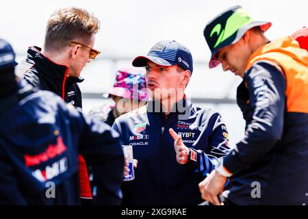 Silverstone, Royaume-Uni. 07 juillet 2024. Max Verstappen (NED) - Oracle Red Bull Racing - Red Bull RB20 - Honda RBPT lors de la journée de course, le jour 4, dimanche 7 juillet 2024 du Grand prix de formule 1 qatar Airways british 2024, prévu sur le circuit de silverstone du 5 au 7 juillet 2024. (Photo de Alessio de Marco/Sipa USA) crédit : Sipa USA/Alamy Live News Banque D'Images