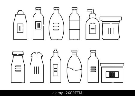 Collection d'icônes de ligne de vecteur de médecine. Pictogrammes vectoriels isolés sur fond blanc. Collection d'icônes de ligne pour les applications Web et les applications mobiles Illustration de Vecteur