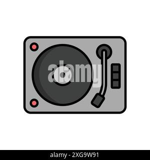 modèle de conception de vecteur d'icône de platine en fond blanc Illustration de Vecteur