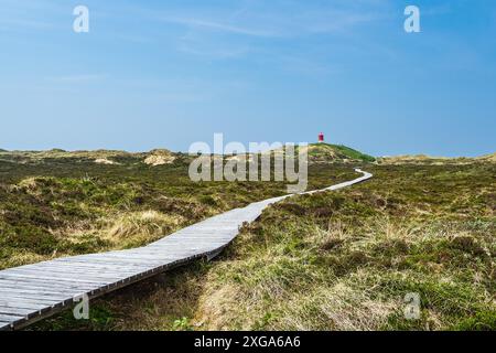 Feu croisé à Norddorf sur l'île d'Amrum Banque D'Images