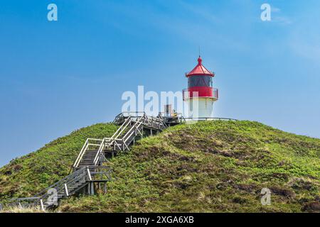 Feu croisé à Norddorf sur l'île d'Amrum Banque D'Images