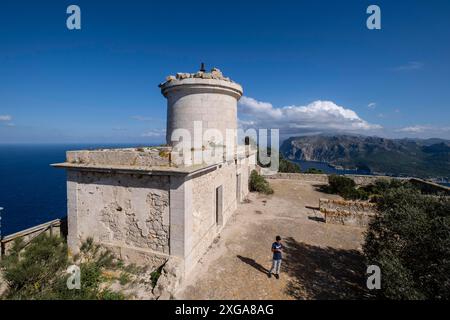 Far Vell phare, (Na POPIA), Parc naturel de sa Dragonera, Majorque, Iles Baléares, Espagne Banque D'Images