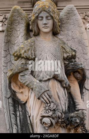 Ange, Adicule familial Roig, Sineu, cimetière municipal, Majorque, îles Baléares, Espagne Banque D'Images