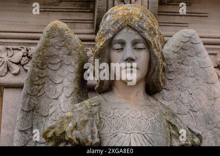 Ange, Adicule familial Roig, Sineu, cimetière municipal, Majorque, îles Baléares, Espagne Banque D'Images