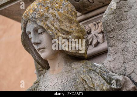 Ange, Adicule familial Roig, Sineu, cimetière municipal, Majorque, îles Baléares, Espagne Banque D'Images